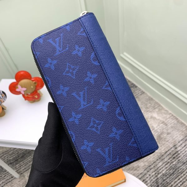 Louis Vuitton Zippy Vertical Wallet - Blue - Image 2