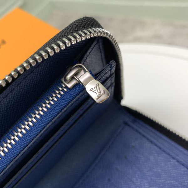 Louis Vuitton Zippy Vertical Wallet - Blue - Image 3