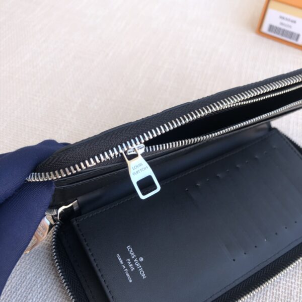 Louis Vuitton Zippy Vertical Wallet - Black - Image 3