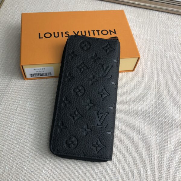 Louis Vuitton Zippy Vertical Wallet - Black - Image 5