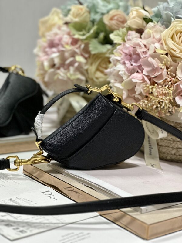 Dior Super Mini Saddle Bag - Black - Image 2