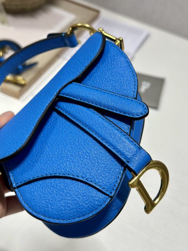 Dior Super Mini Saddle Bag - Blue - Image 2