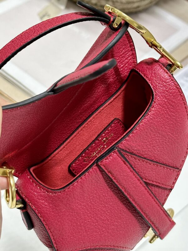 Dior Super Mini Saddle Bag - Pink - Image 4