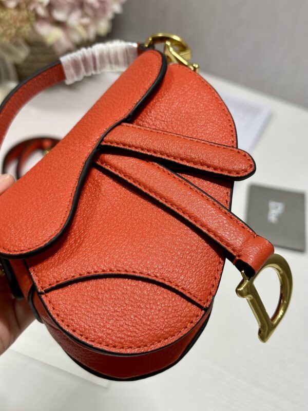 Dior Super Mini Saddle Bag - Orange - Image 2