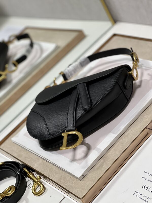 Dior Small Saddle Handbag - Black - Image 2