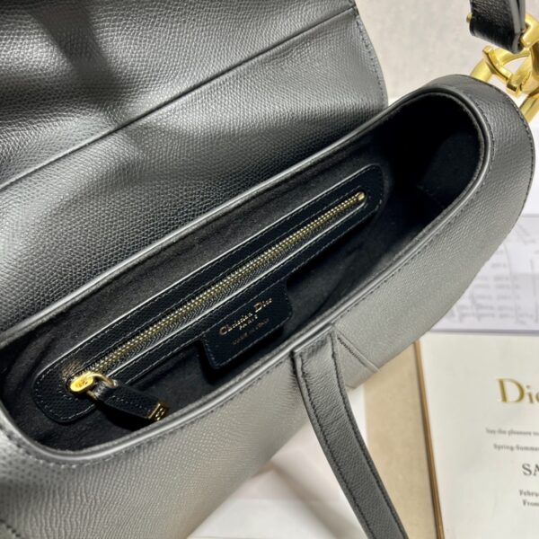 Dior Large Saddle Handbag - Black - Image 3