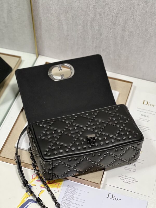 Dior Large Caro Handbag - Pentagonal Star Black Gun Buckle - Image 3