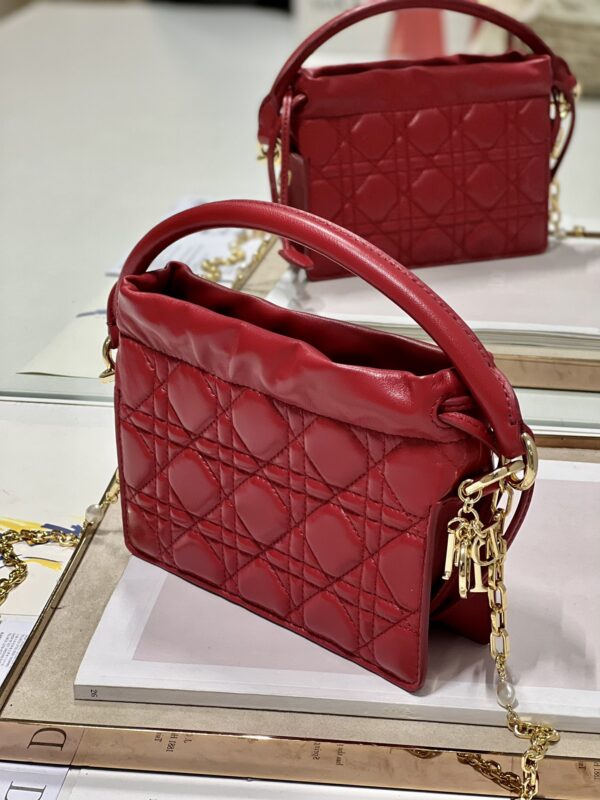 DIOR Lady Mini Bag - Red - Image 4