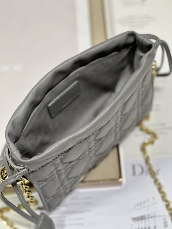 DIOR Lady Mini Bag - Dark Gray - Image 3