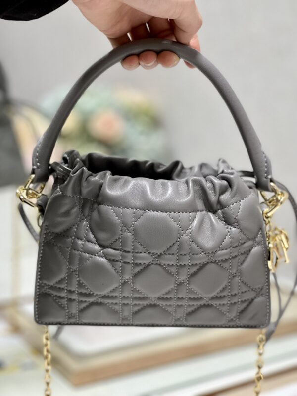 DIOR Lady Mini Bag - Dark Gray - Image 2