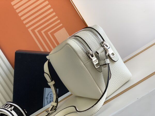 Prada Double Shoulder Strap Handbag - White - Image 5