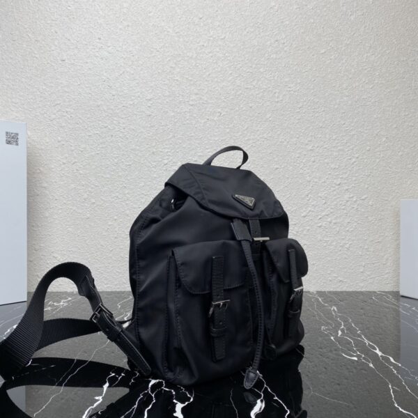 Prada Nylon Small Backpack - Black - Image 4