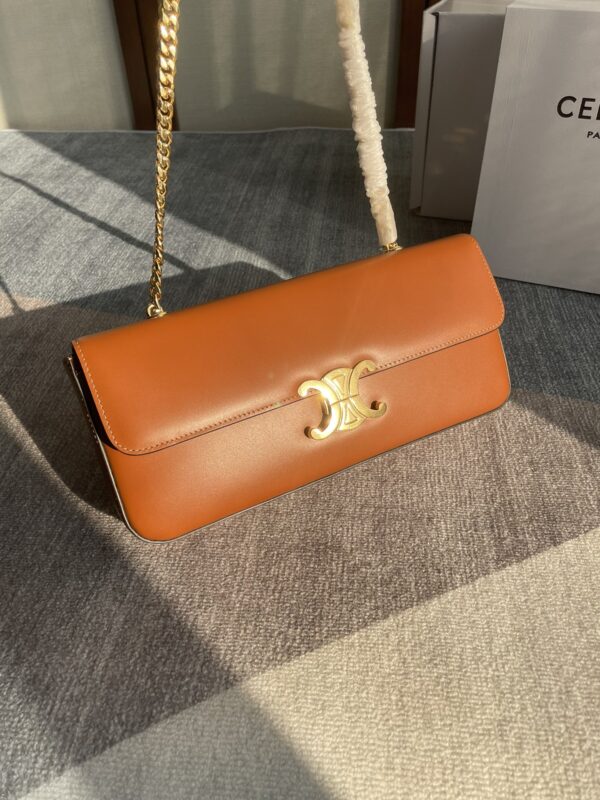 Celine Chain Armpit Bag - Orange - Image 3