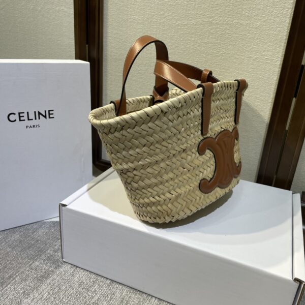 Celine Spring And Summer Straw Bag - Brown - Image 5