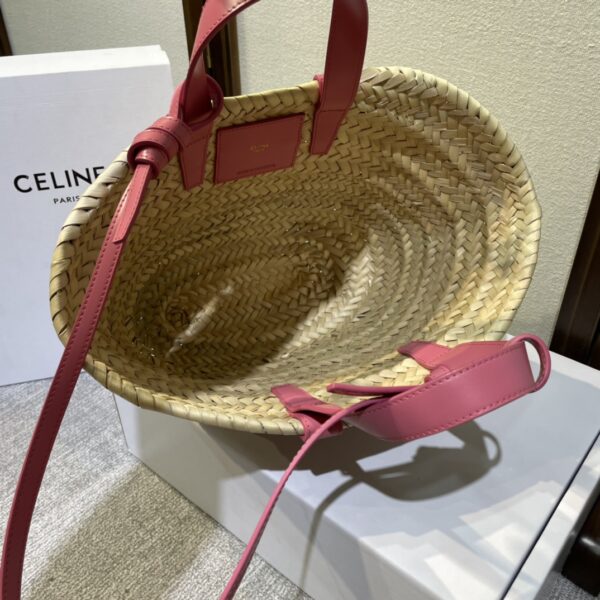 Celine Spring And Summer Straw Bag - Pink - Image 2