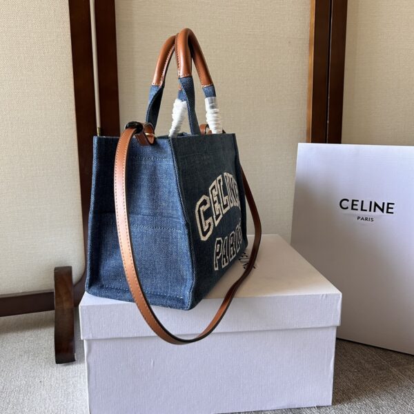 Celine Cabas Thais Small Triomphe Handbag - Image 5