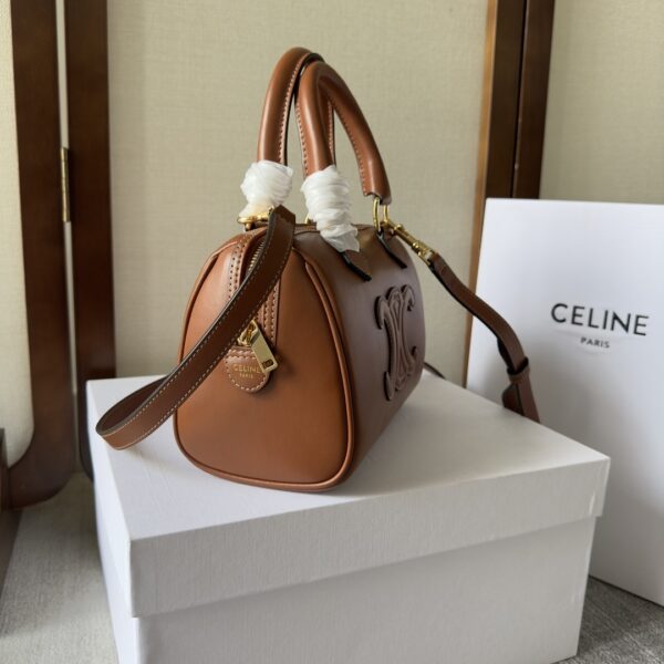 Celine Arc De Triomphe Small Boston Pillow Bag - Brown - Image 5