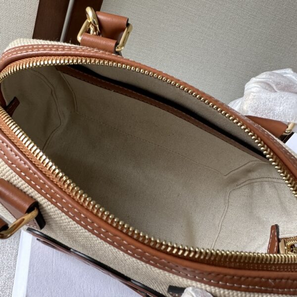 Celine Arc De Triomphe Small Boston Pillow Bag - Cream - Image 3