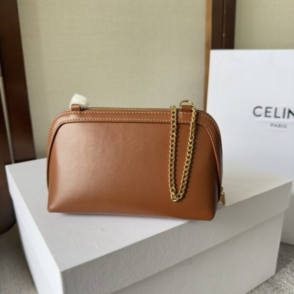 Celine Arc De Triomphe Shell Bag - Brown - Image 4