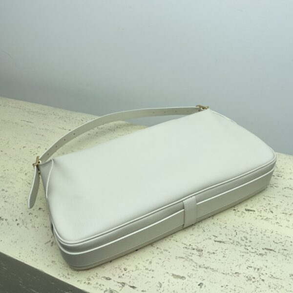 Celine Romy Medium Soft Cow Leather Handbag - White - Image 3