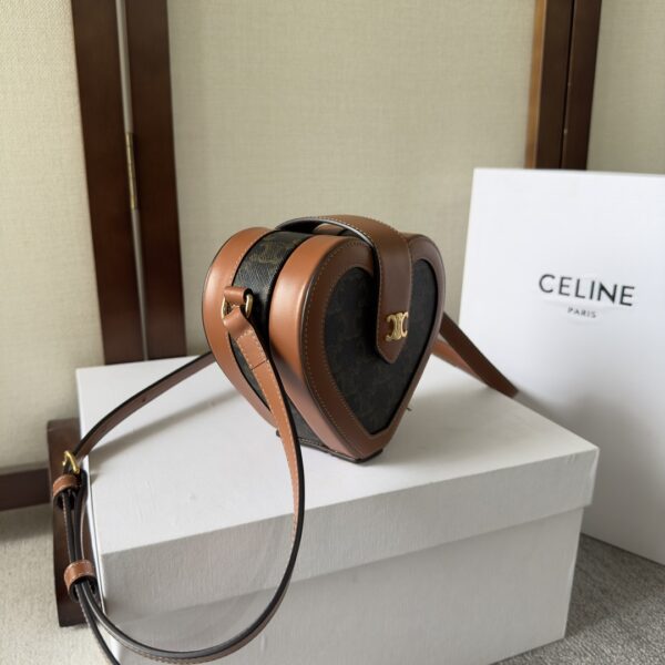 Celine Tambour Heart-shaped Handbag - Image 5