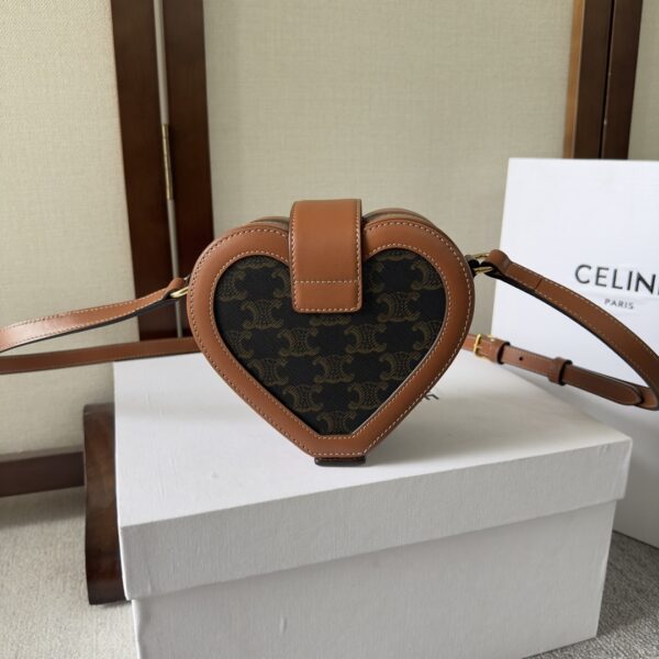 Celine Tambour Heart-shaped Handbag - Image 4